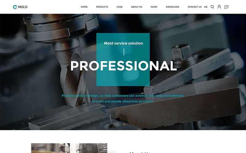 模具工具工程企业网站模板