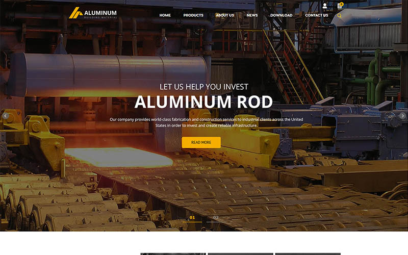 钢铁钢管企业网站模板