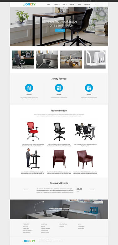 办公椅企业网站模板