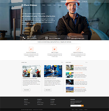 机械设备企业网站模板