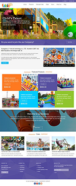 游乐设备企业网站模板