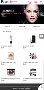 化妆品企业网站模板